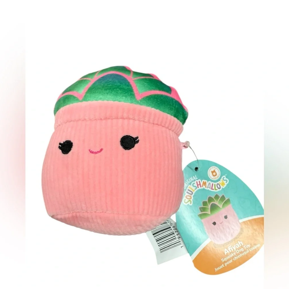 Squishmallows set of 4 squeaky dog toys NWOT By Jazwares
